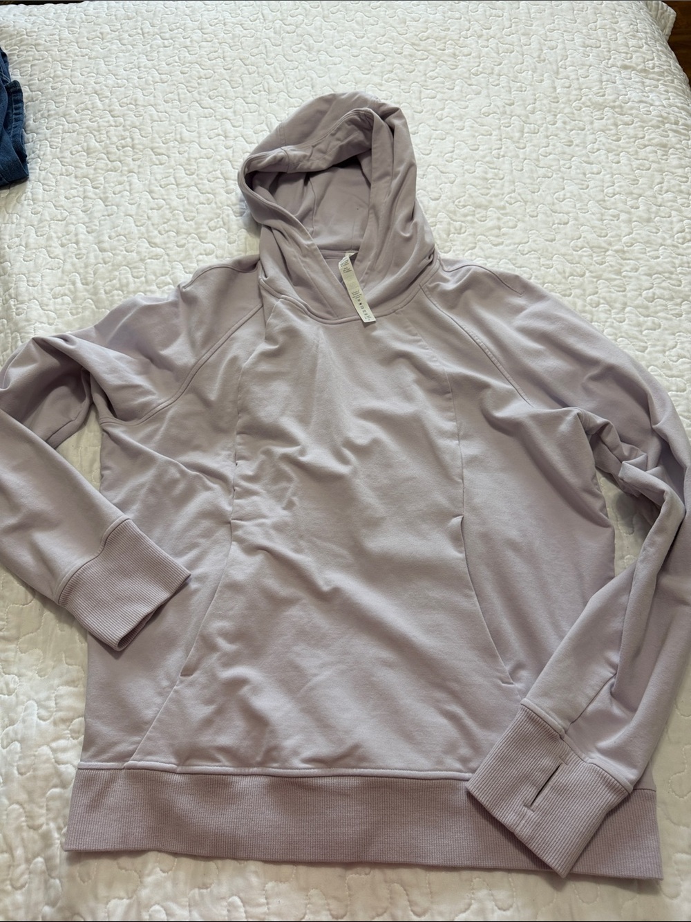 lululemon pullover hoodie in pale lavender